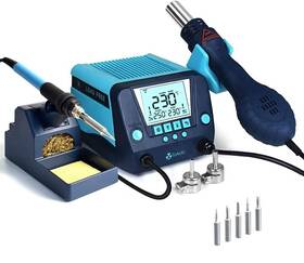 Bk881 Toauto Ds882 2in1 Soldering Iron Hot Air Heat Gun Desoldering Rework Station Digital Display