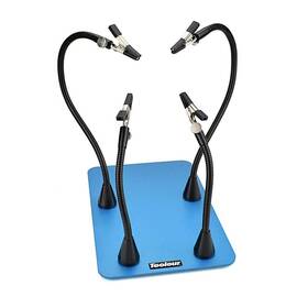 Toolour 682228046956 Magnetic Helping Hands Soldering Third Hand 4 Metal Arms With Adjustable