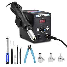 Toolour 682228047113 Hot Air Rework Station Soldering Heat Gun F/ C Display Smd Temp