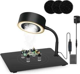 Sm180b-us Toolour Soldering Station 3-in-1 Solder Fume Extractor Remover With Bright Led Light