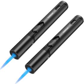 Bc590 Topkay Torch Lighters 2 Pack Butane Adjustable Jet Flame