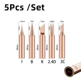 Turbo-roofinds 313095464450 5pcs Soldering Iron 900m Head Set Inside Hot Bare Copper Electric