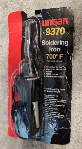 9370 Ungar Nos Soldering Iron Handle With New Tip Nip