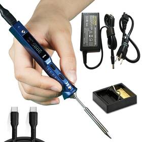 Ts101-blu-bc2 Uy Chan Blue Original Ts101 Soldering Iron Station Kit Upgraded From Ts100 Portable S