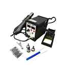 Vnb01b387h58kb Yihua 2in1 Smd Hot Air Rework Station Soldering Iron W 11 Tips 3 Nozzles Led Screen Vnb01b387h58kb Yihua 2in1 Smd Hot Air Rework Station Soldering Iron W 11 Tips 3 Nozzles Led Screen