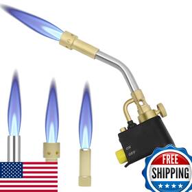 B08mw84kd2 Wadoy Propane Torch Head Kit 3 Nozzles High-intensity Trigger-start Solder