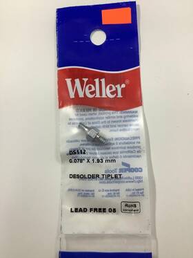 Ds112 Weller 037103474414 - .078 Inch Od X .031 Id .5 Reach Threaded Tiplet For Desoldering