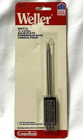 47283 Weller 6b Solid State Powerhead For Gt Series Soldering Gun Conical Tip #