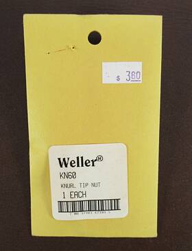 Kn60 Weller Soldering Replacement Part Knurled Tip Nut #kn60 L La