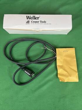 Tc212 Weller Replacement Cord Set With Plug 3 Pin By Cooper Tools New