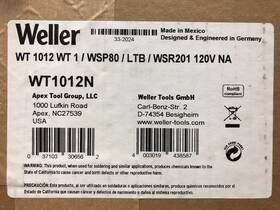Wt1012n Weller Wt Soldering Station 1 Channel 5.8 Inch 95w Wsp 80 Iron Ltb Tip