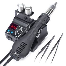 8858-v Wep Hot Air Rework Station Kit With Compact Size Integrated Nozzle Hol