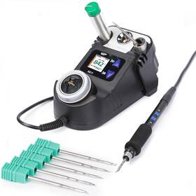 C210-compatible Wep 982-v Micro Soldering Kit With 5 C210 Iron Tips Temperature Contro