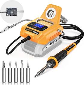 Wisehigh 445044317364 Cordless Soldering Station For Dewalt 20v Max Battery - With 2 Auxiliary Helpers