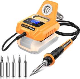 Wisehigh 744110421088 Cordless Soldering Station For Dewalt 20v Max Battery - Electric Digital Lcd Dis