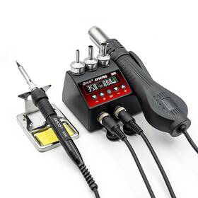 8898pro Wmore Soldering Station With Lcd Display 2-in-1 Rework Hot Air And