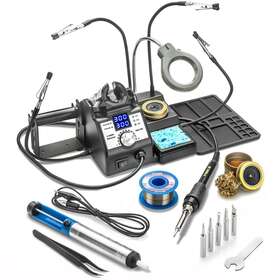 X-tronic 3060-pro X-tronic 75 Watt Inch Double Digital Soldering Iron Station Complete Kit