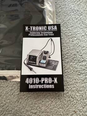 X-tronic 892198001354 Model 4010-pro-x Platinum Edition 75 Watt Soldering Iron Station Kit