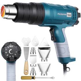 B07qc6tny2 Xpeoo Heat Gun Kit 2000w Variable Temperature With Digital Display 5 Nozzles Hot Air G