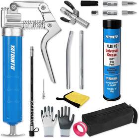 Rt-12 Yatointo 17 Pcs 3oz Mini Grease Gun Kit Universal Nlgi #2 Cartridge 3000