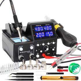 8583d Ycdus Weld Lux 3 In 1 Smd Soldering Station Hot Air Rework Iron 8583d Ycdus Weld Lux 3 In 1 Smd Soldering Station Hot Air Rework Iron