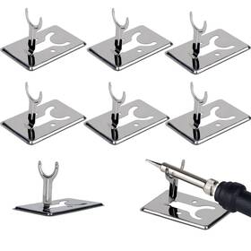 Yehveh 717021592000 8 Pack Soldering Iron Pen Stand Holder Basic Mini Portable Folding Metal Supp