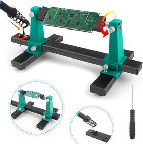Sn-390-green Yhxmarscan Pcb Soldering Stand Adjustable Clamp Helping Hand Iron Holder