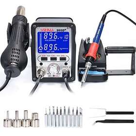 995d Yihua 060497921702 2 In 1 Hot Air Rework And Soldering Iron Station With 3 Memories Large Lcd