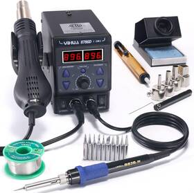8786d Yihua 313016658685 I 2 In 1 Hot Air Rework And Soldering Iron Station With F / C Cool