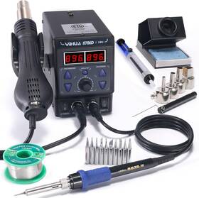 8786d Yihua 705353950476 I 2 In 1 Hot Air Rework And Soldering Iron Station With F / C Cool