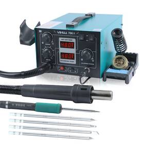 706-ii Yihua T12 Soldering Station Hot Air Blower Gun Iron Kit