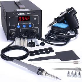 Yihua 744759208651 948 Upgraded 2 In 1 Esd Safe 80w Desoldering Station And 60w Soldering Iron- Des