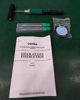 928d-iv Yihua Soldering Iron Adjustable Temp Type-c With 3 Tips