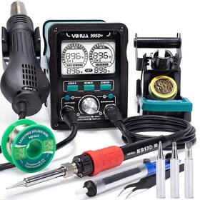 995d Yihua 974443670257 Evo Soldering Hot Air Station Kit 2in1 110w Iron With Lcd Displa