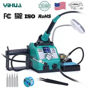 926led-iv Yihua 974443677478 Soldering Iron Station With 3 Preset Channels Temp Adjustable