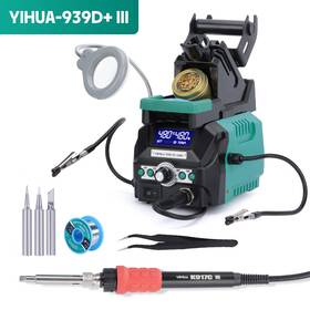 Yihua 974443677485 110w Soldering Iron Kit Double Digital Station Adjusteable Temp