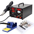 Yks Smd Rework Soldering Lcd Digital Station Hot Air Gun Solder Iron Welder 10 Tips 700161262902