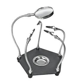 Youneedful 769271103512 Soldering Station Kit With Helping Hands 4 Adjustable Arms Magnifying Glas
