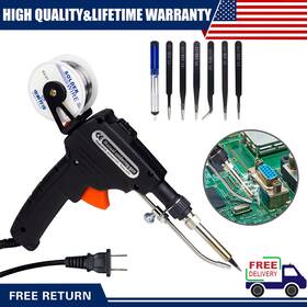 K41036 Zistel 110v Electric Auto Soldering Iron Gun Kit Hand-held Tweezers Wire Welding Tool