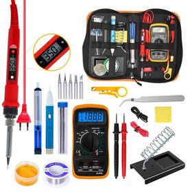 B09h29q81z Ztbh 80w Soldering Iron Kit 110v/220v With Multimeter And Desoldering Pump