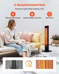 Vevor 1500W Infrared Heater W/ Remote, IP34 Indoor Outdoor Space. Fixed Price $126.99.