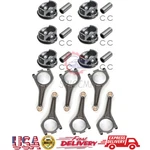 6PCS Pistons Rings Connecting Rods Kit & For Jaguar F-pace. Fixed Price $189.00.