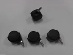 Set Of -2" (52MM) Furniture Double Wheel Caster -full HOOD-PPE52637BK Shepherd. Fixed Price $15.99.