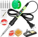 Soldering Iron Kit, 100W Led Digital Gun Kits With Ceramic Heater, Adjust. Fixed Price $23.95.