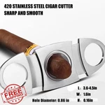 Bbsisgo Silver Double Jet Flame Cigar Cutter And Lighter Set. Fixed Price $27.99.