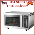Commercial Microwave Oven, 0.9 Cu Ft, 1000W Digital Stainless Steel Countertop. Fixed Price $341.99.
