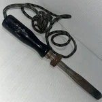 Vtg Weller 115V 60W Soldering Iron Bakelite Handle Cloth Cord Tested WORKS/222H. Fixed Price $15.00.