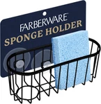 Farberware Sponge Holder For Kitchen Sink Brushed Metal Caddy Organizer Wit. Fixed Price $21.63.