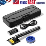 Type-c Wireless Soldering Iron Kit Portable Rechargeable Usa. Fixed Price $12.59.