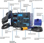 Hot Air Gun Rework Kit Electronic Desoldering Station Accessories 700W. Fixed Price $105.81.